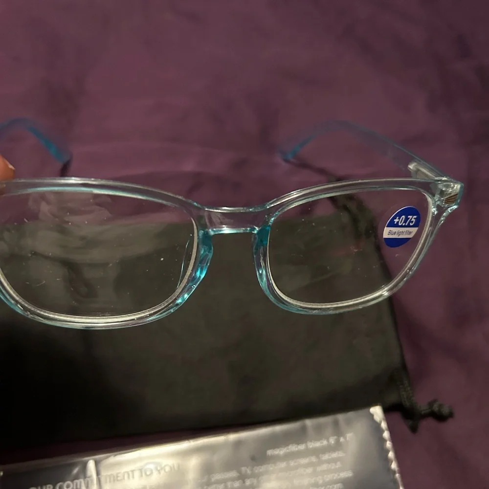 Claire turquoise readers +.75